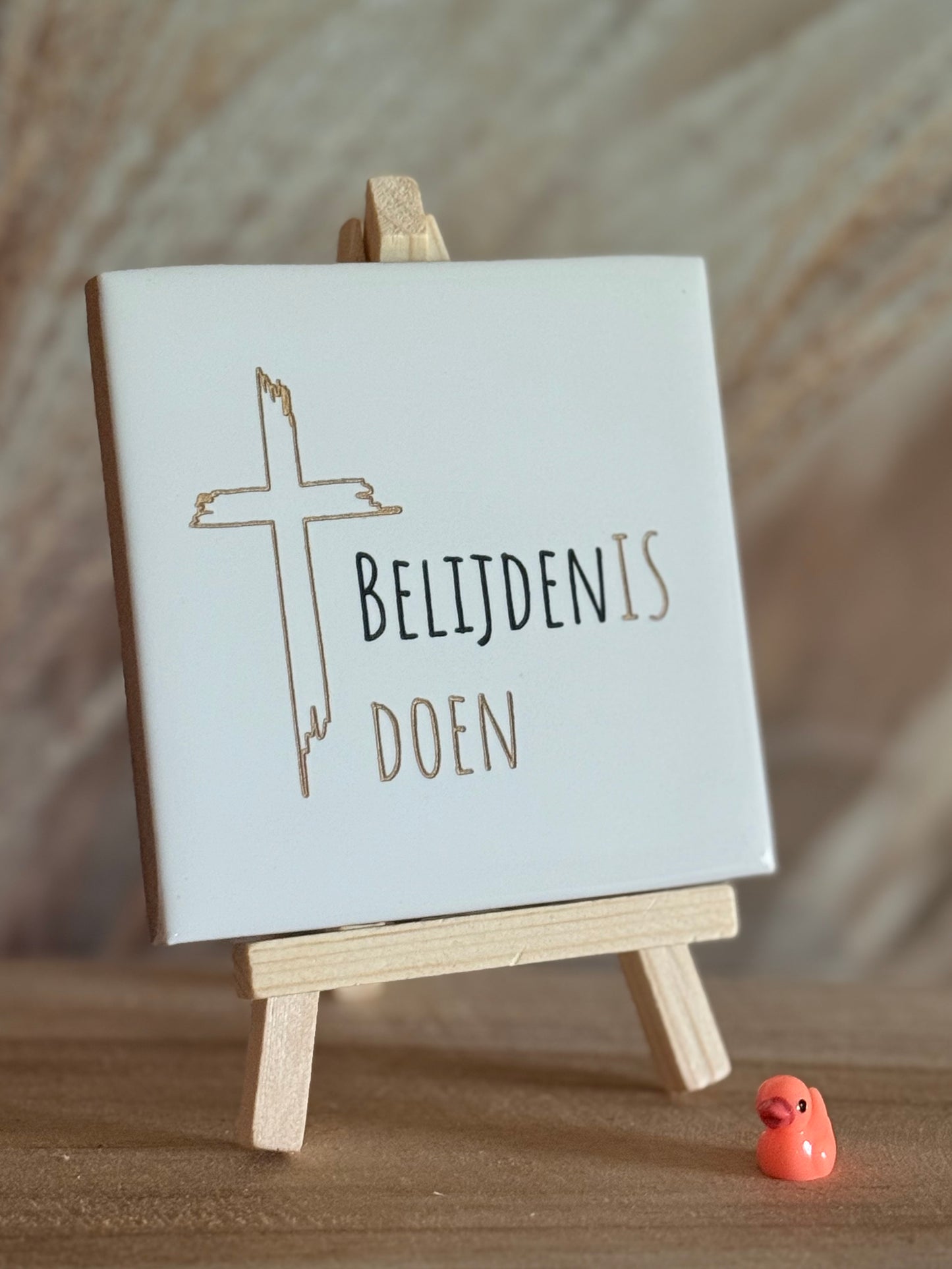 Tegeltje - BelijdenIS doen (OPEN kruis)