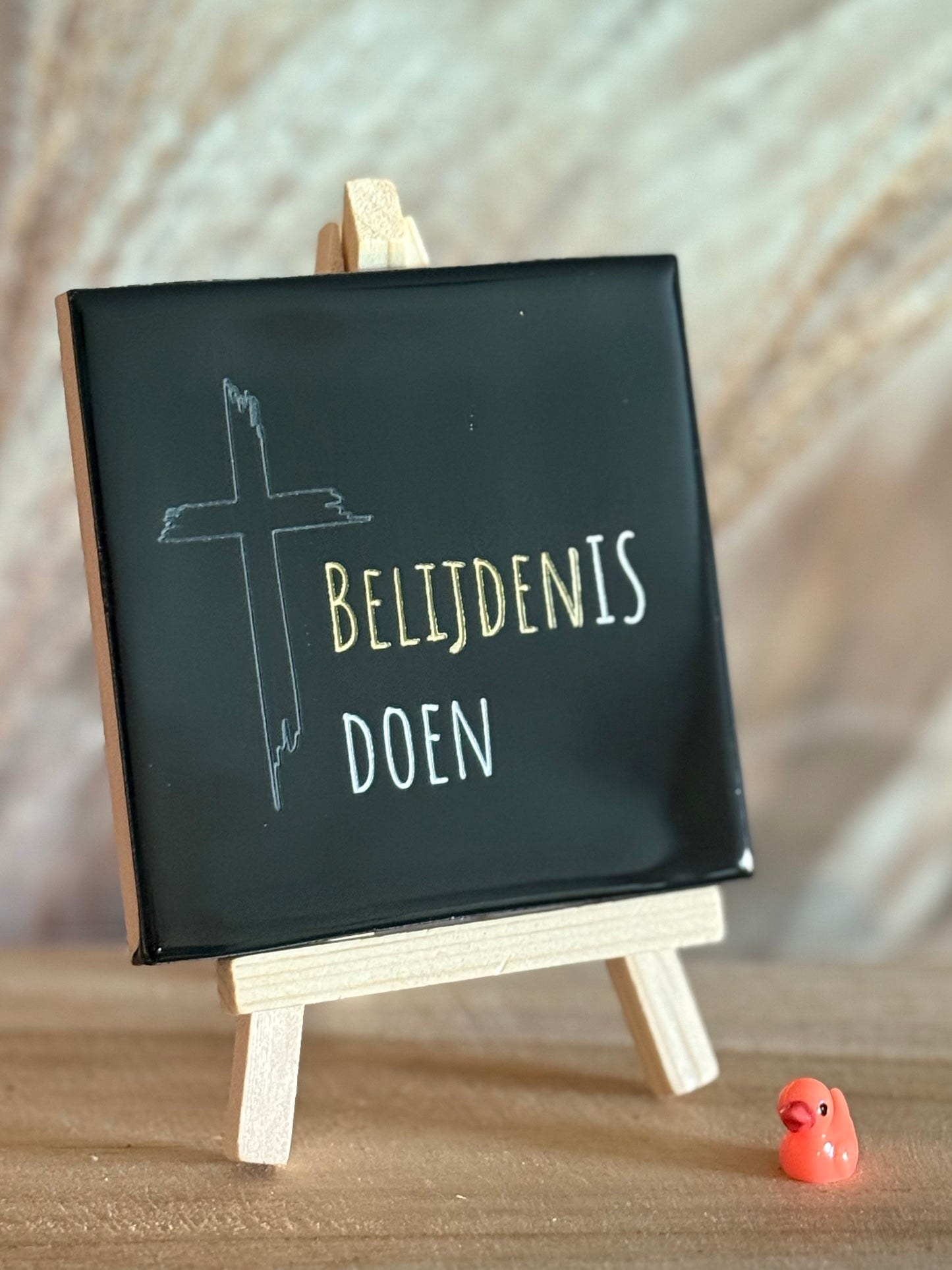 Tegeltje - BelijdenIS doen (OPEN kruis)