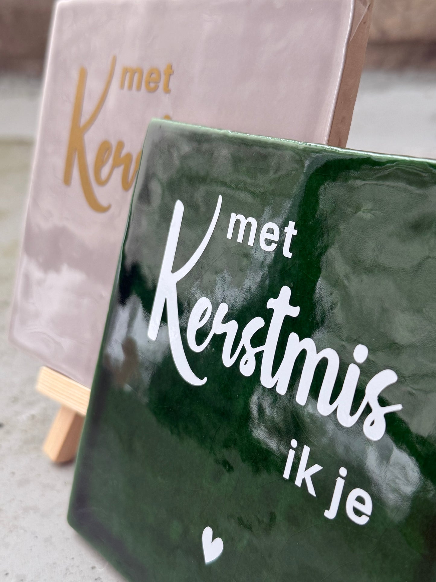 Tegeltje met Kerstmis ik je