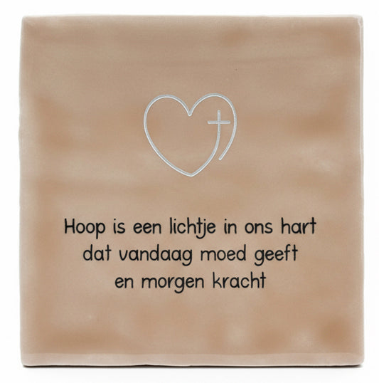 Hoop is een lichtje in ons hart...