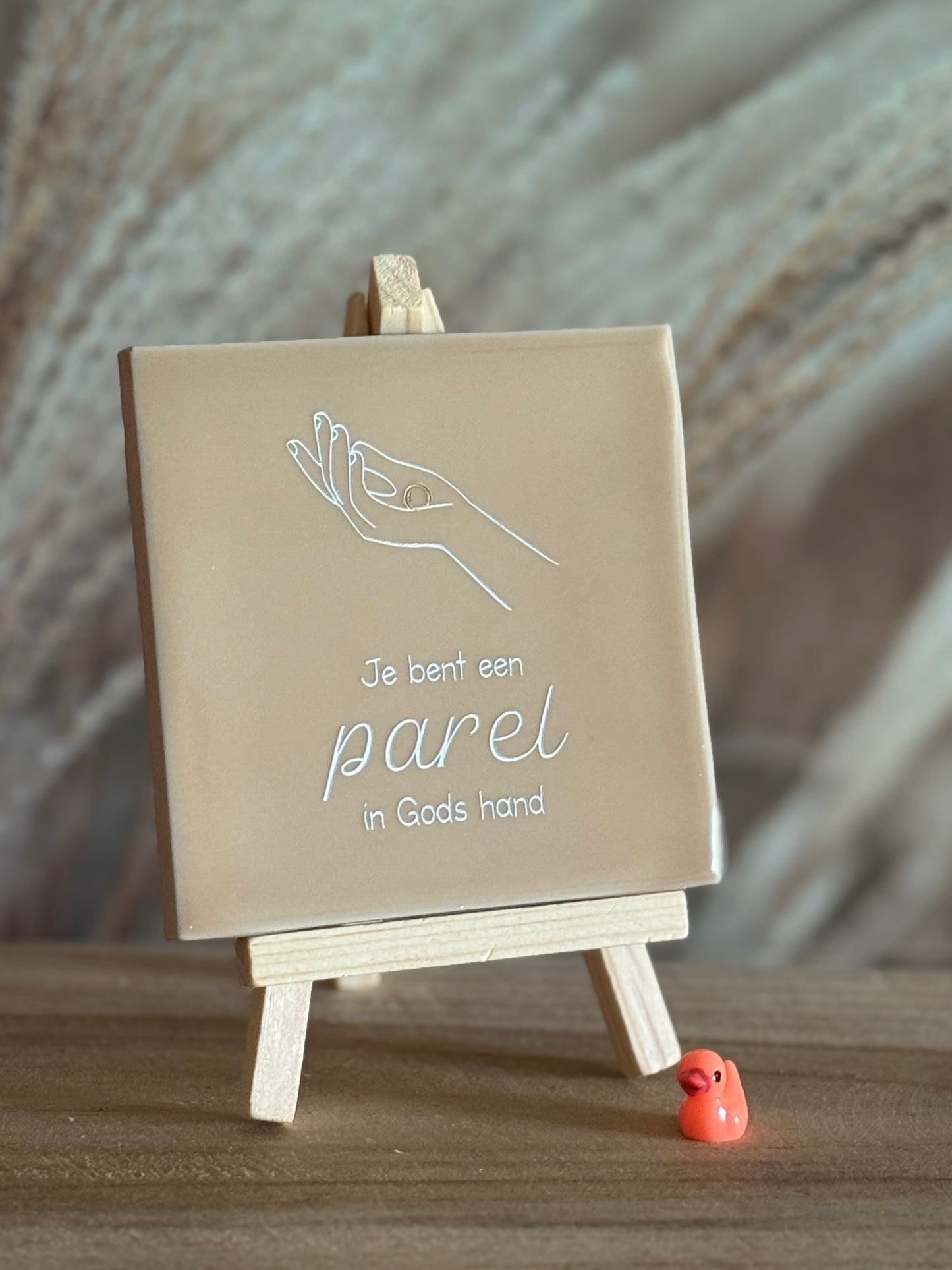 Tegeltje - Je bent een parel in Gods hand