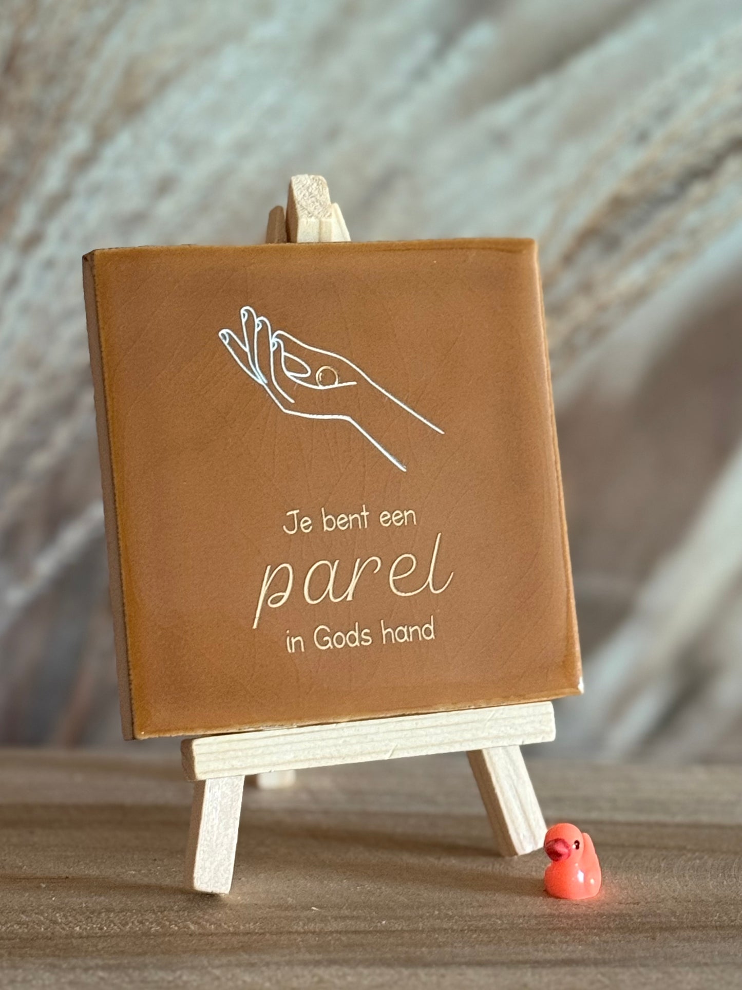 Tegeltje - Je bent een parel in Gods hand