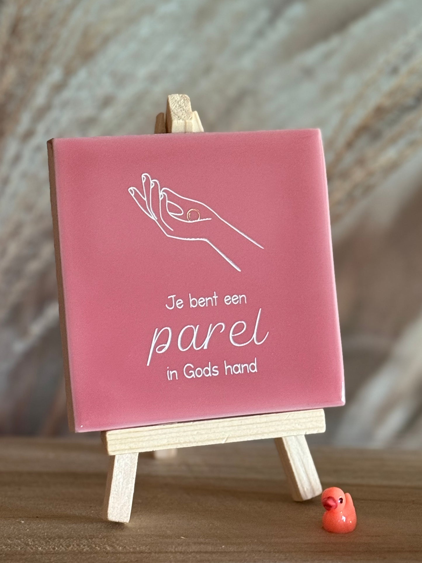Tegeltje - Je bent een parel in Gods hand