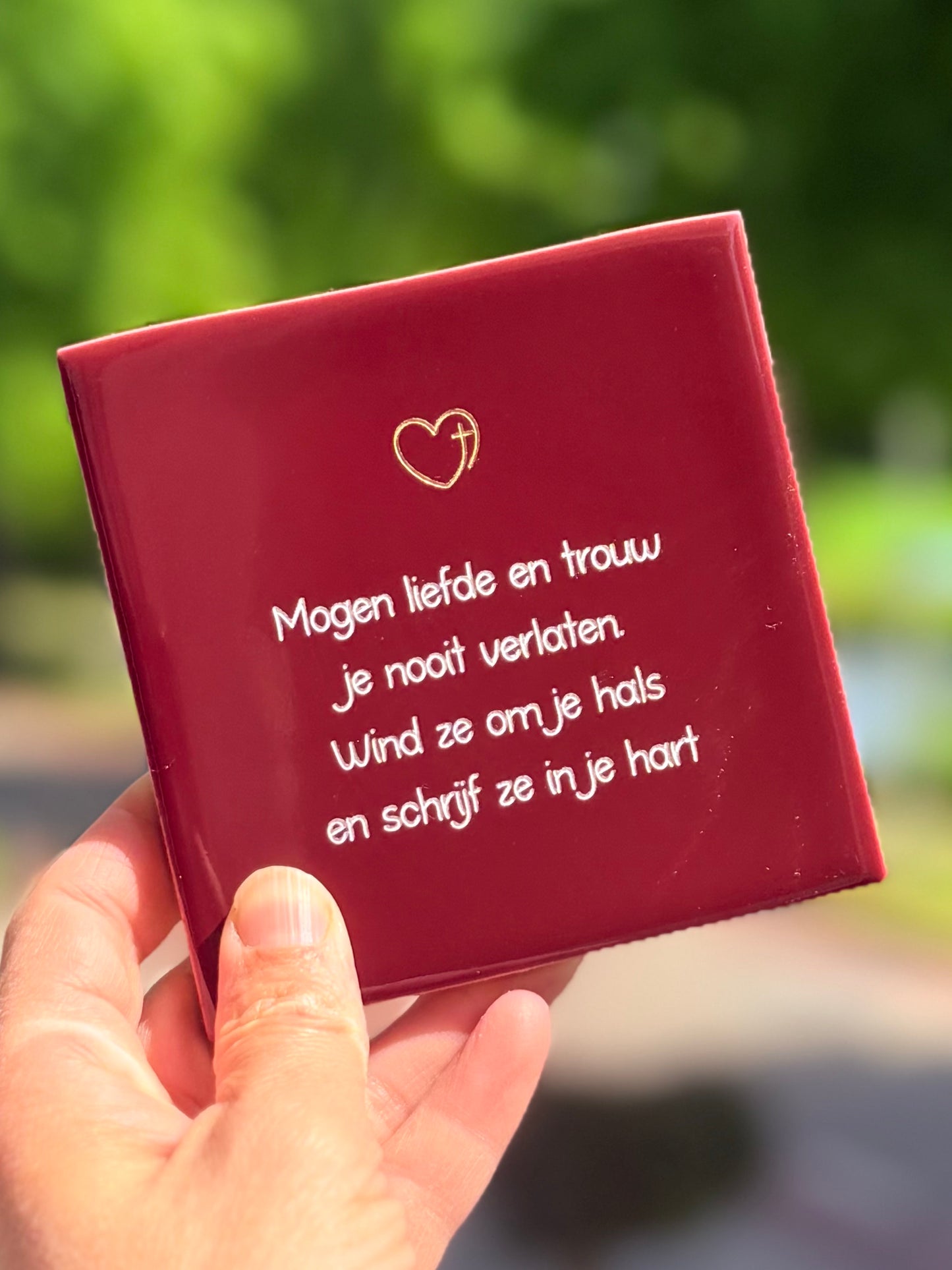 Tegeltje - Mogen liefde en trouw...