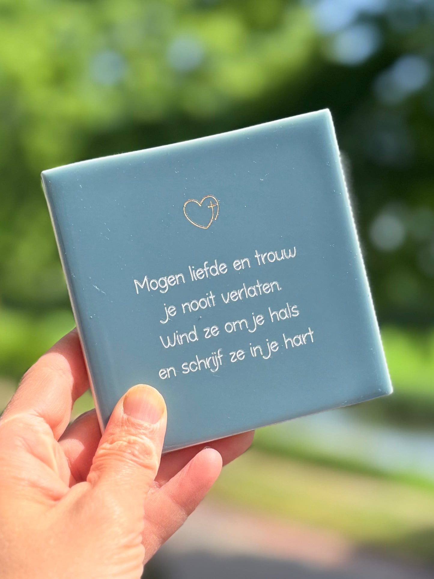Tegeltje - Mogen liefde en trouw...