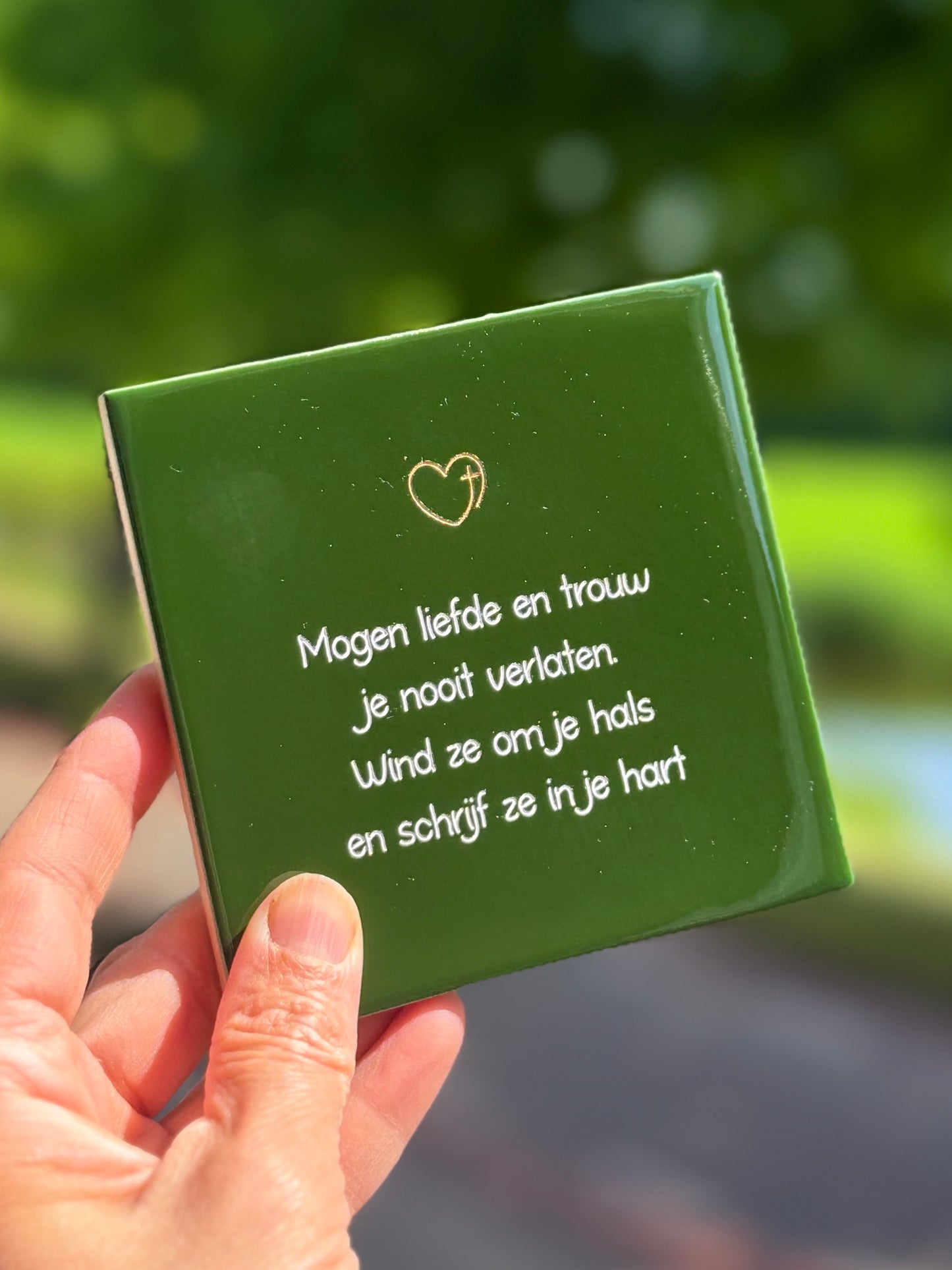 Tegeltje - Mogen liefde en trouw...