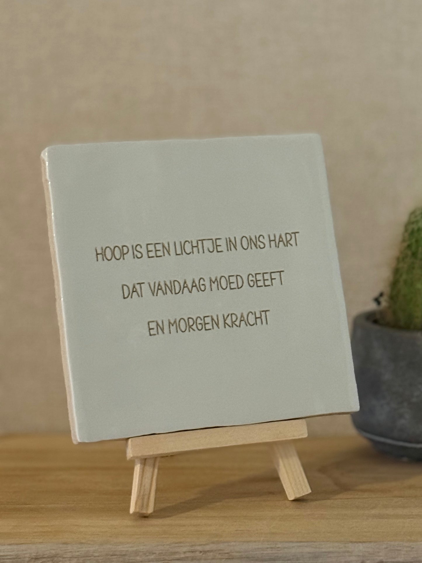 Tegeltje “HOOP”