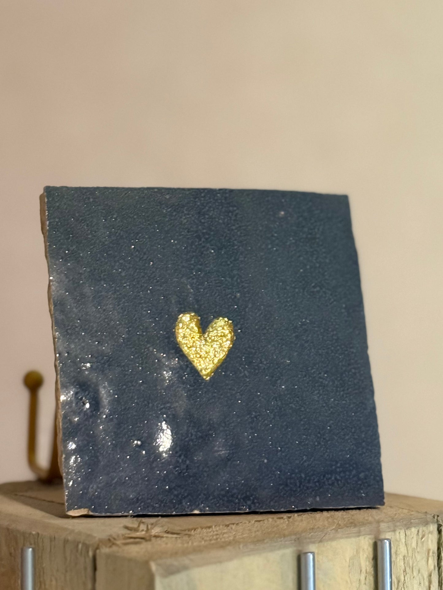 Zellige tegeltje - Hart van Goud (div. kleuren)