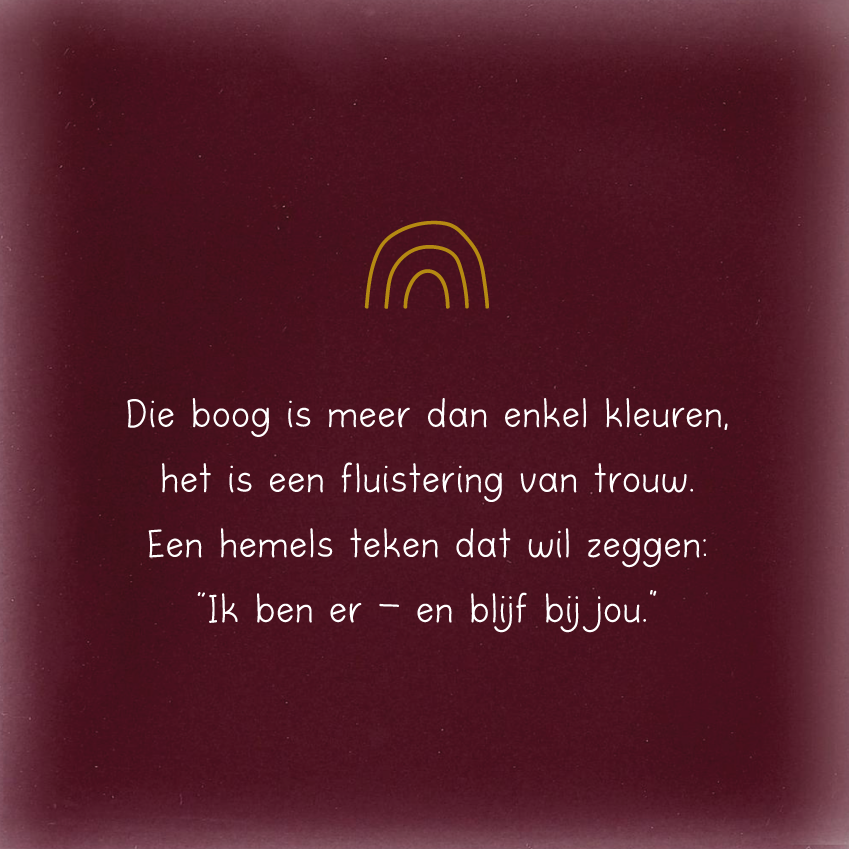 Die boog is meer dan enkel kleuren..