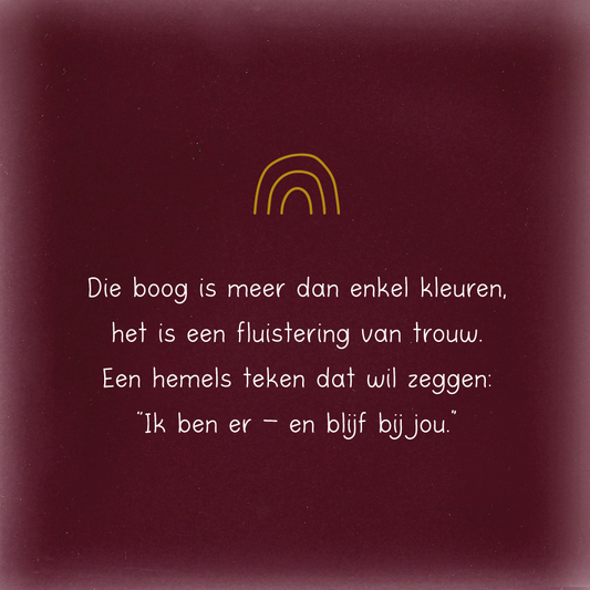 Die boog is meer dan enkel kleuren..