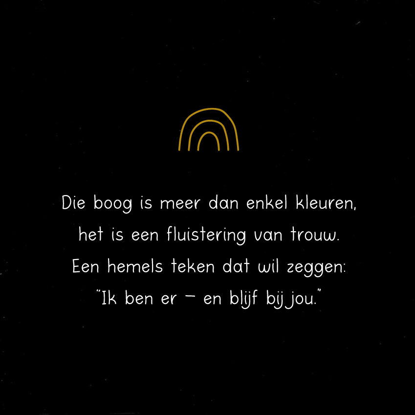 Die boog is meer dan enkel kleuren..
