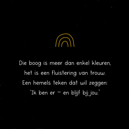 Die boog is meer dan enkel kleuren..
