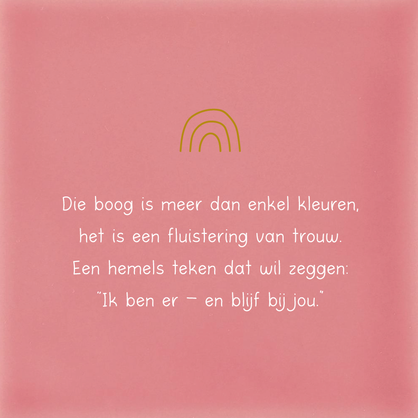 Die boog is meer dan enkel kleuren..