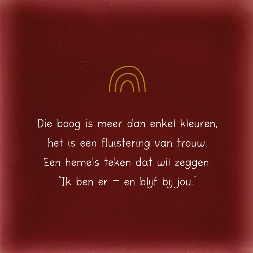 Die boog is meer dan enkel kleuren..