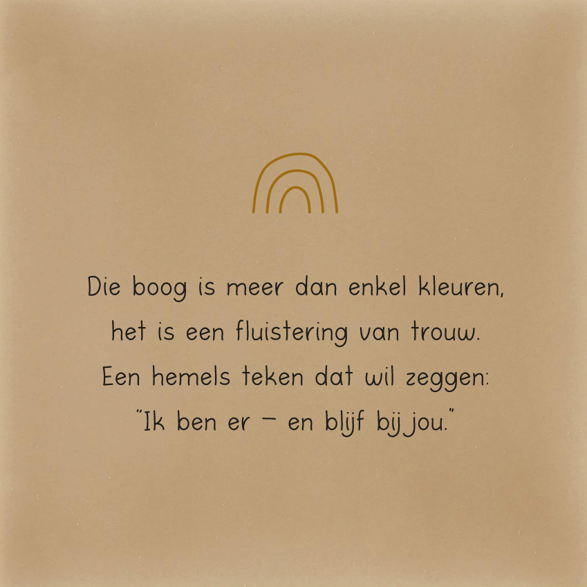 Die boog is meer dan enkel kleuren..