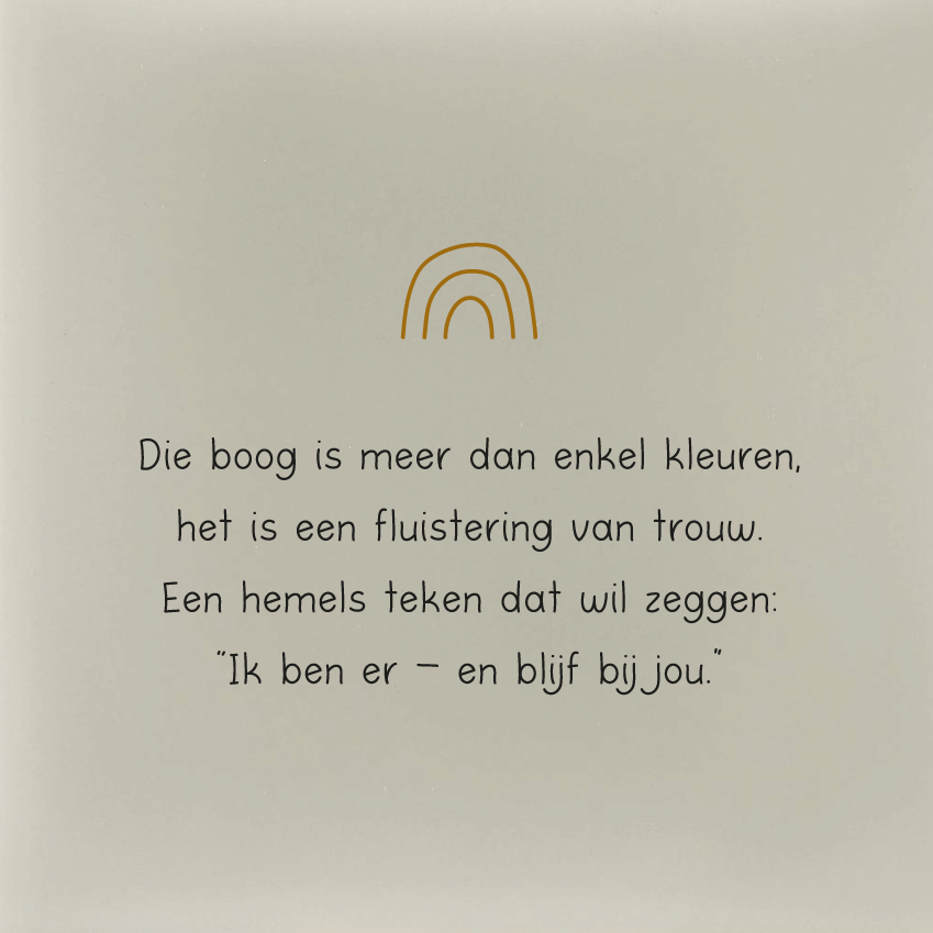Die boog is meer dan enkel kleuren..