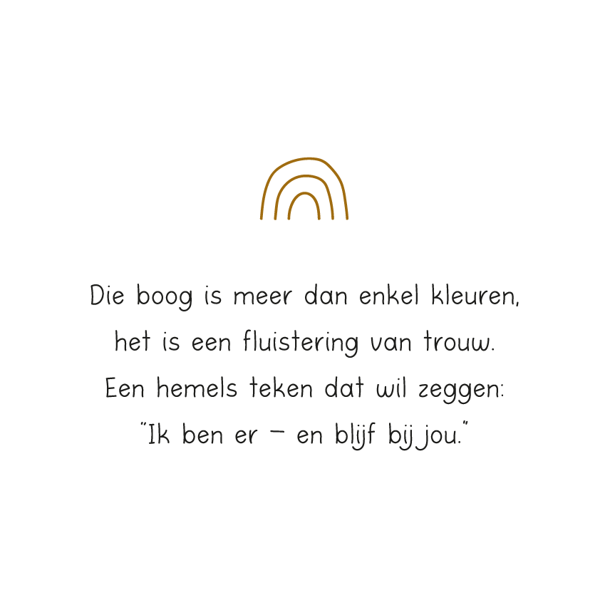 Die boog is meer dan enkel kleuren..