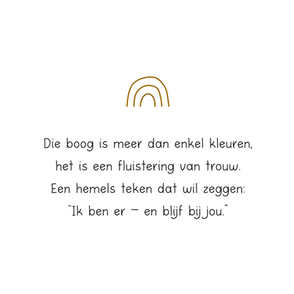 Die boog is meer dan enkel kleuren..