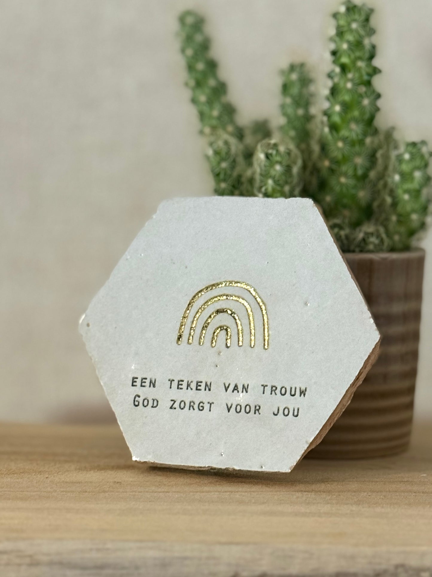 Zellige tegeltje - Een teken van trouw God zorgt voor jou