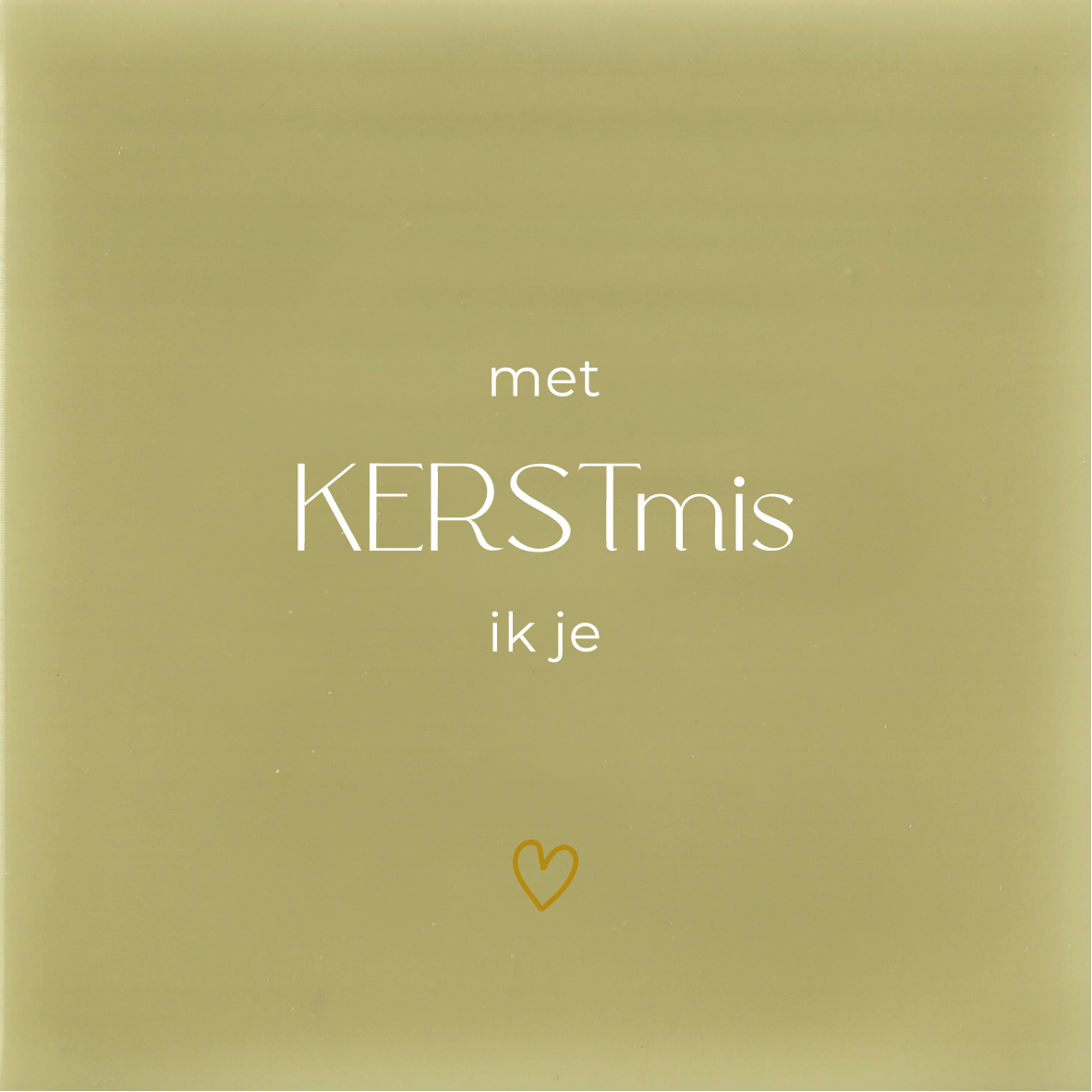 Tegeltje * met KERSTmis ik je - hartje