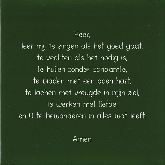 Tegeltje * Heer leer mij zingen....