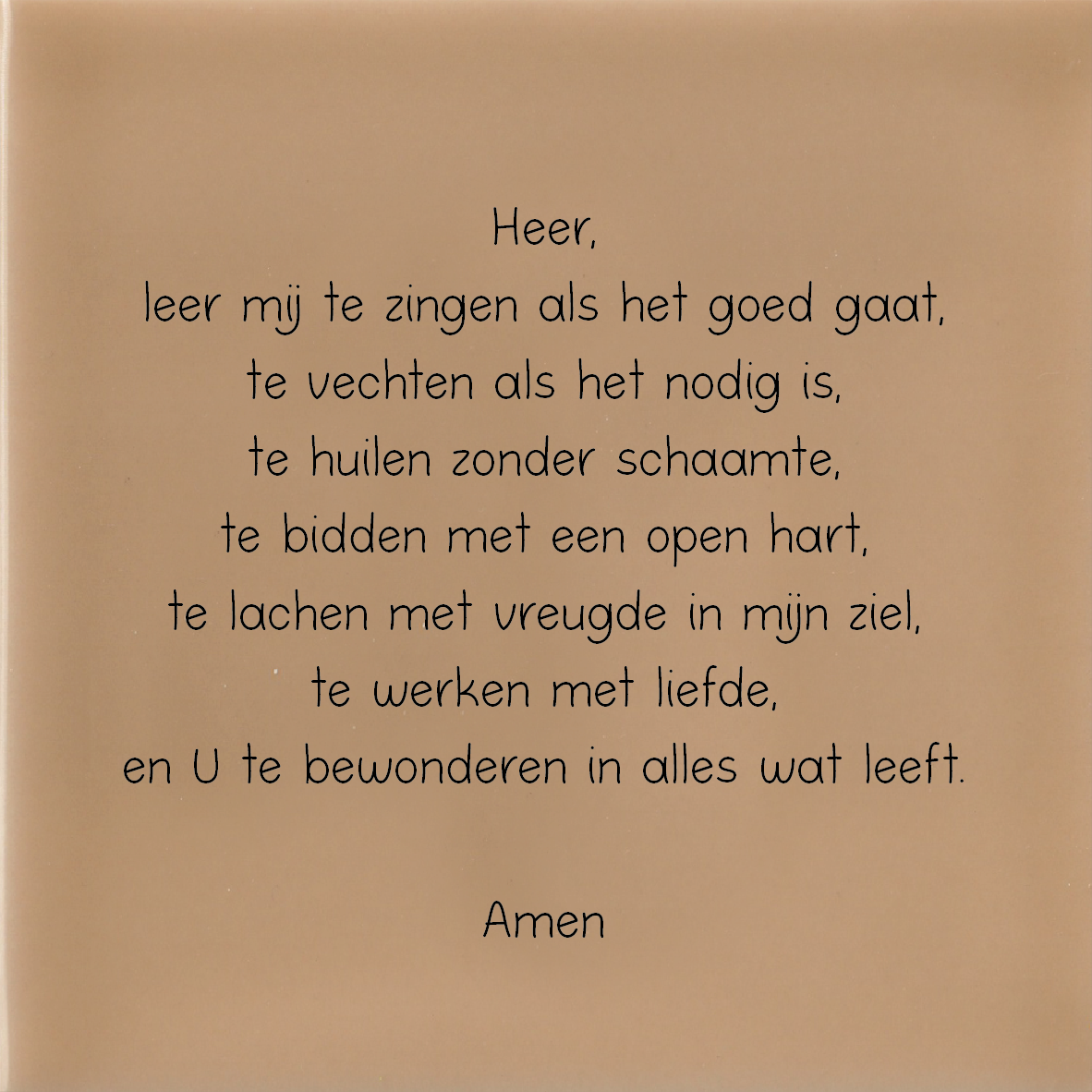 Heer, Leer mij te zingen - Beige