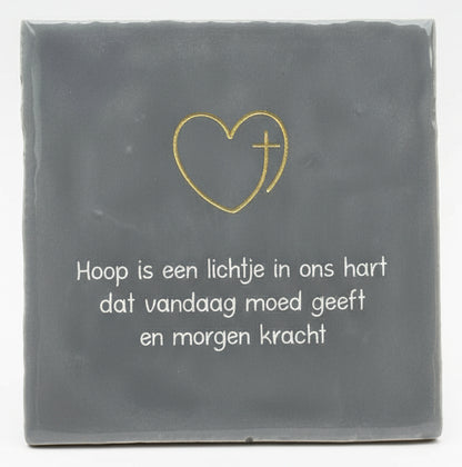 Hoop is een lichtje in ons hart...