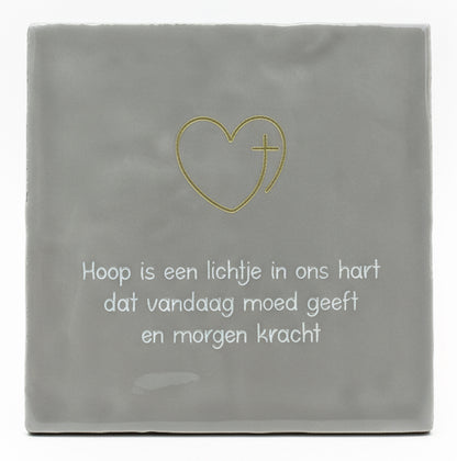 Hoop is een lichtje in ons hart...
