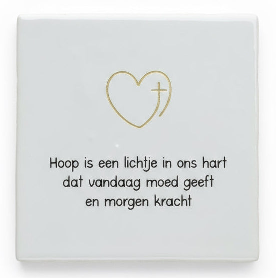 Hoop is een lichtje in ons hart...