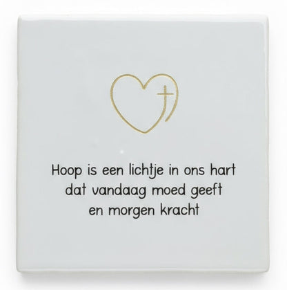 Hoop is een lichtje in ons hart...