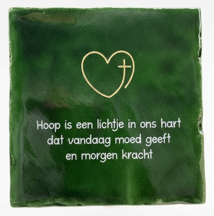 Hoop is een lichtje in ons hart...