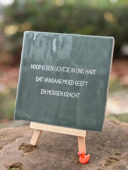 Tegeltje “HOOP”