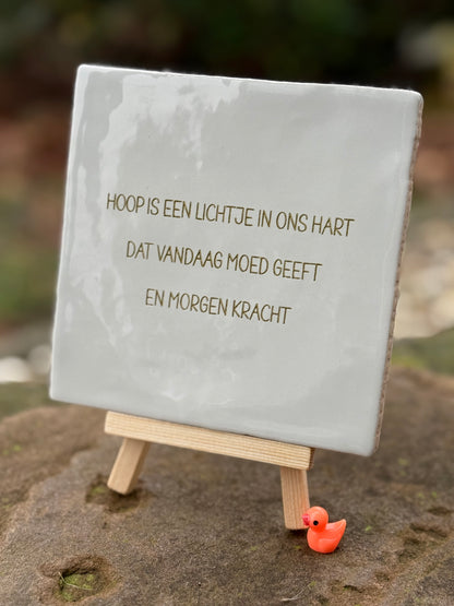 Tegeltje “HOOP”