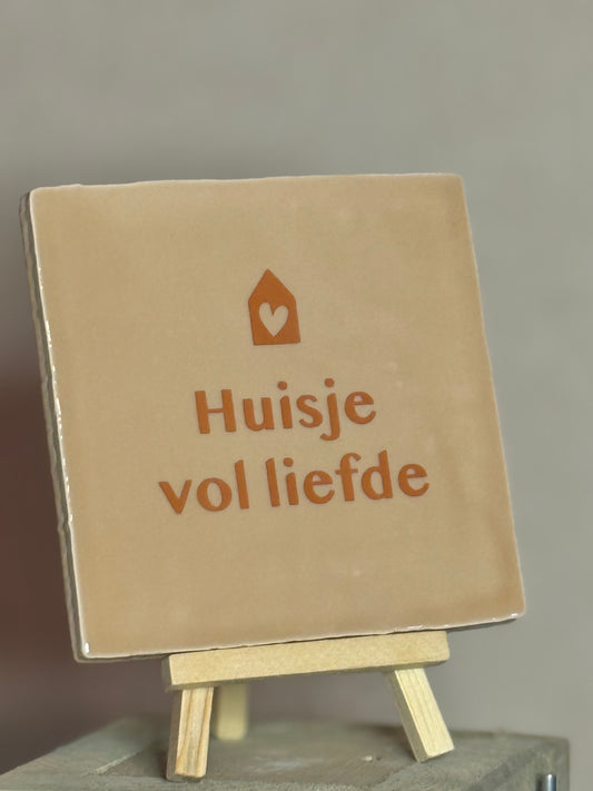 Tegeltje Huisje vol liefde