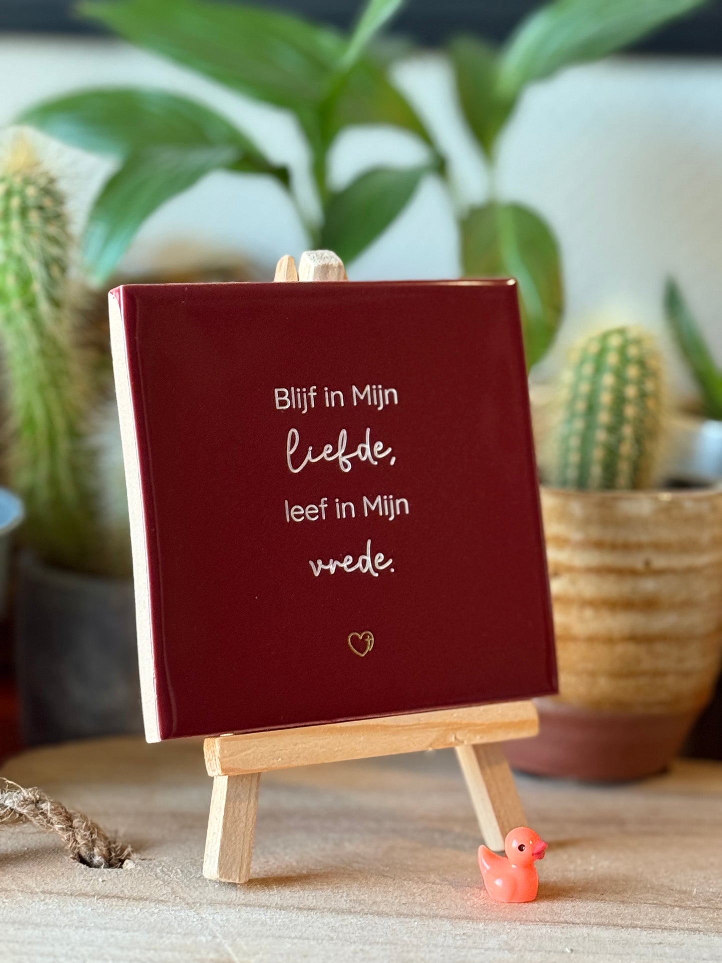 Blijf in mijn liefde, leef in mijn vrede.