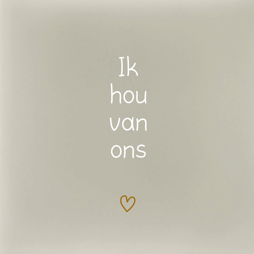 Ik hou van ons