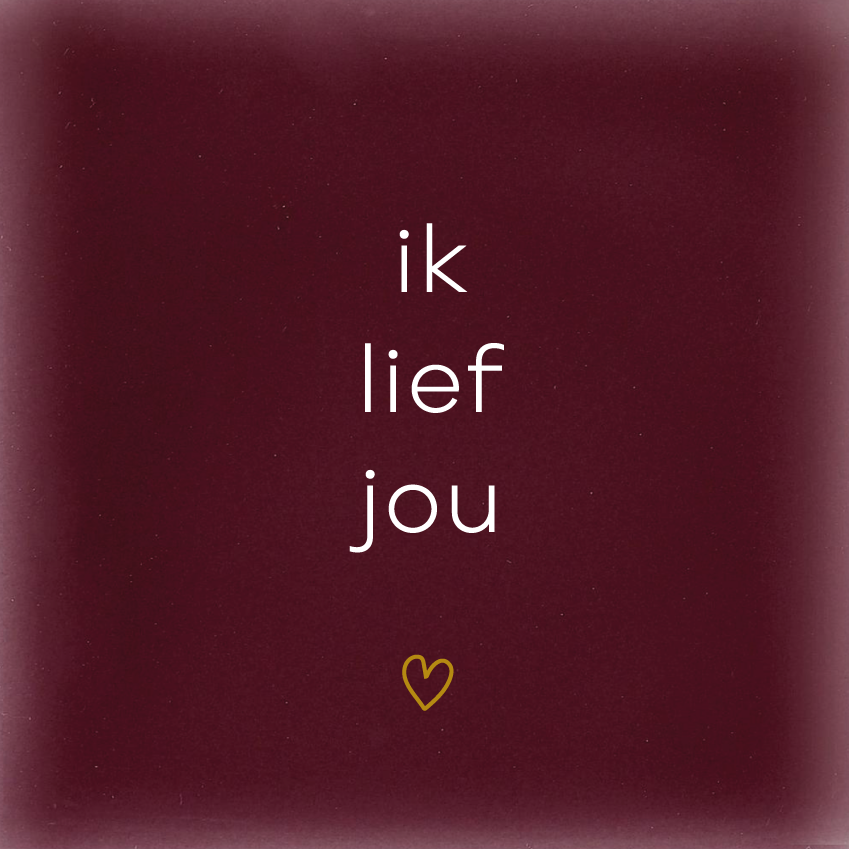 Ik lief jou