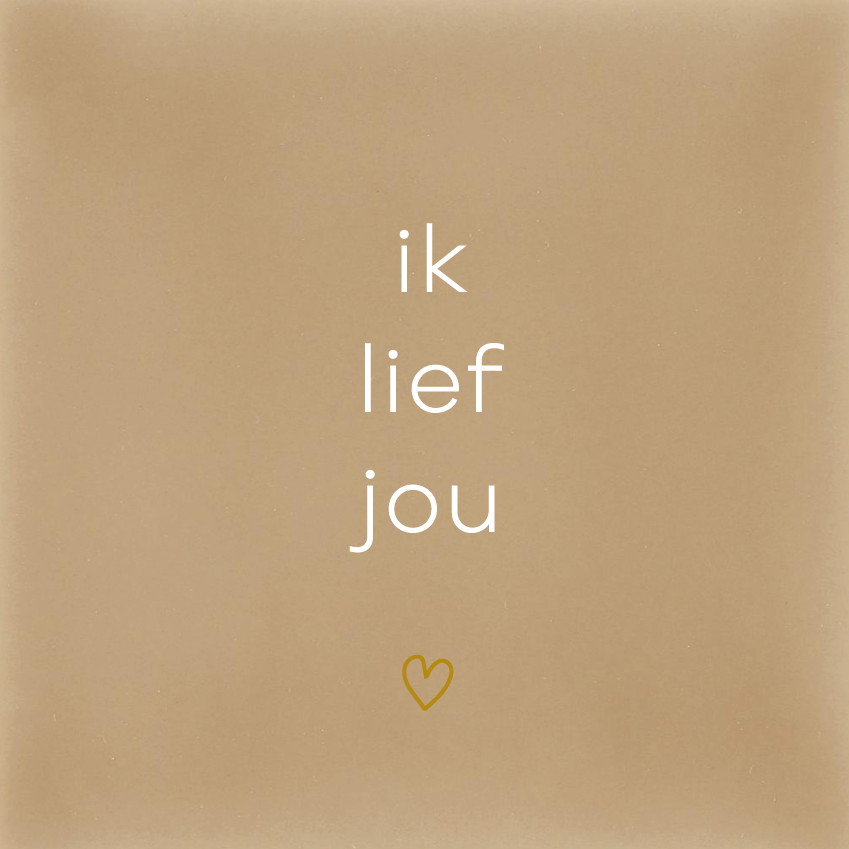 Ik lief jou