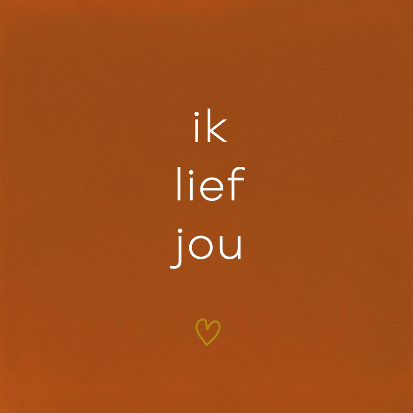 Ik lief jou