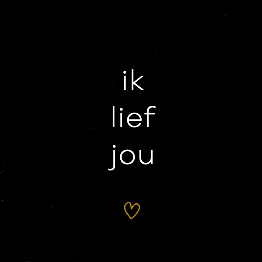 Ik lief jou