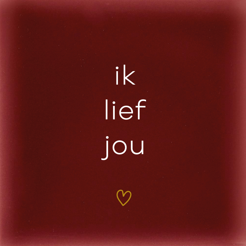 Ik lief jou