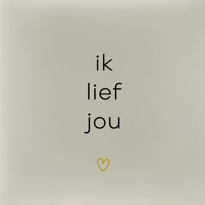 Ik lief jou