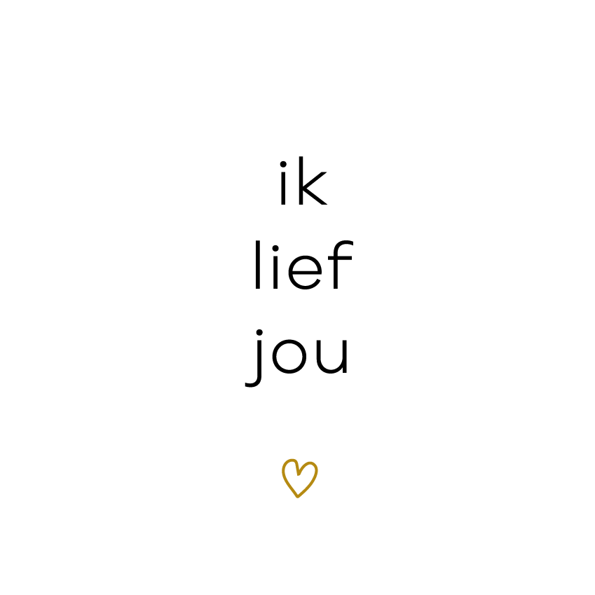 Ik lief jou