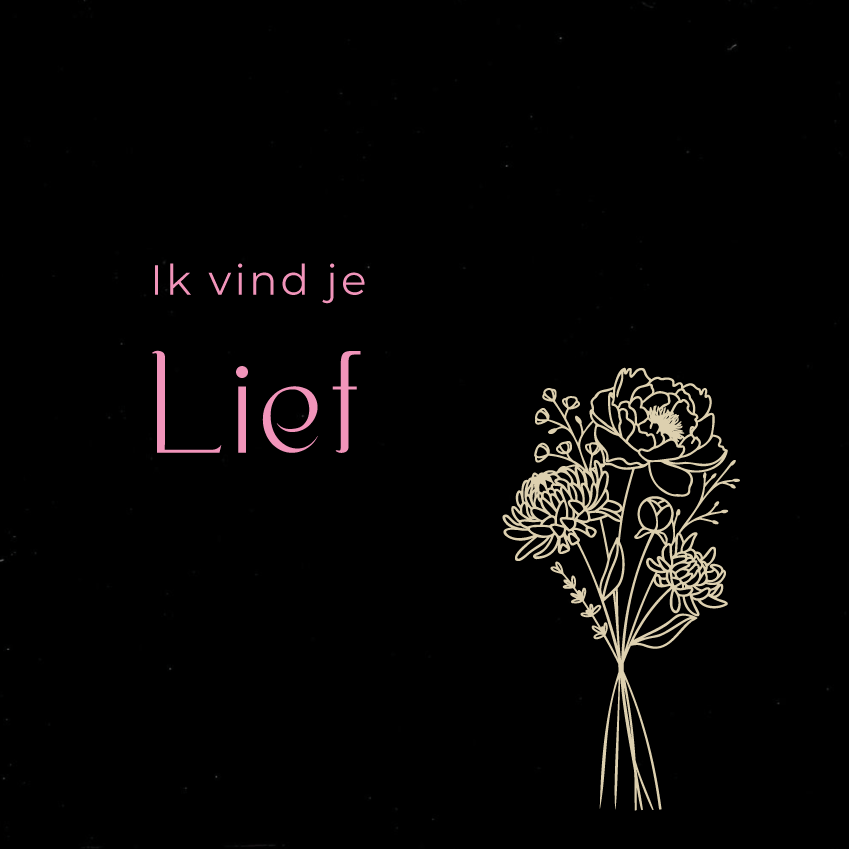 Ik vind je lief Bloemen