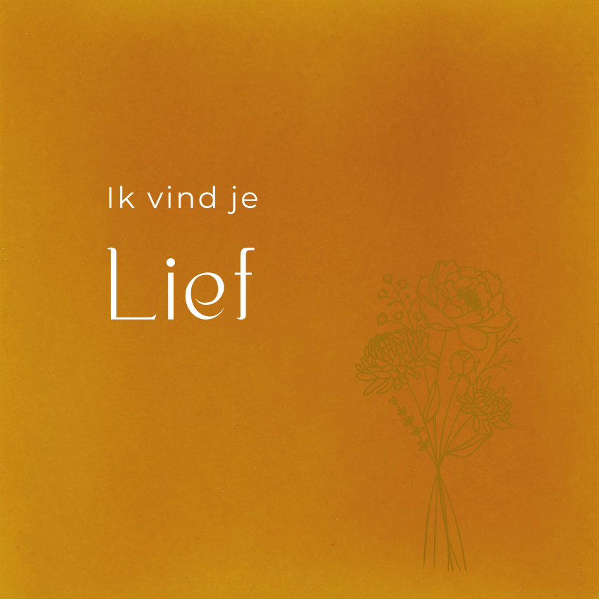 Ik vind je lief Bloemen