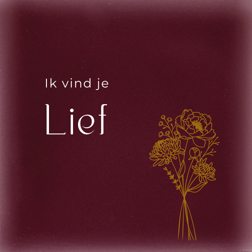 Ik vind je lief Bloemen