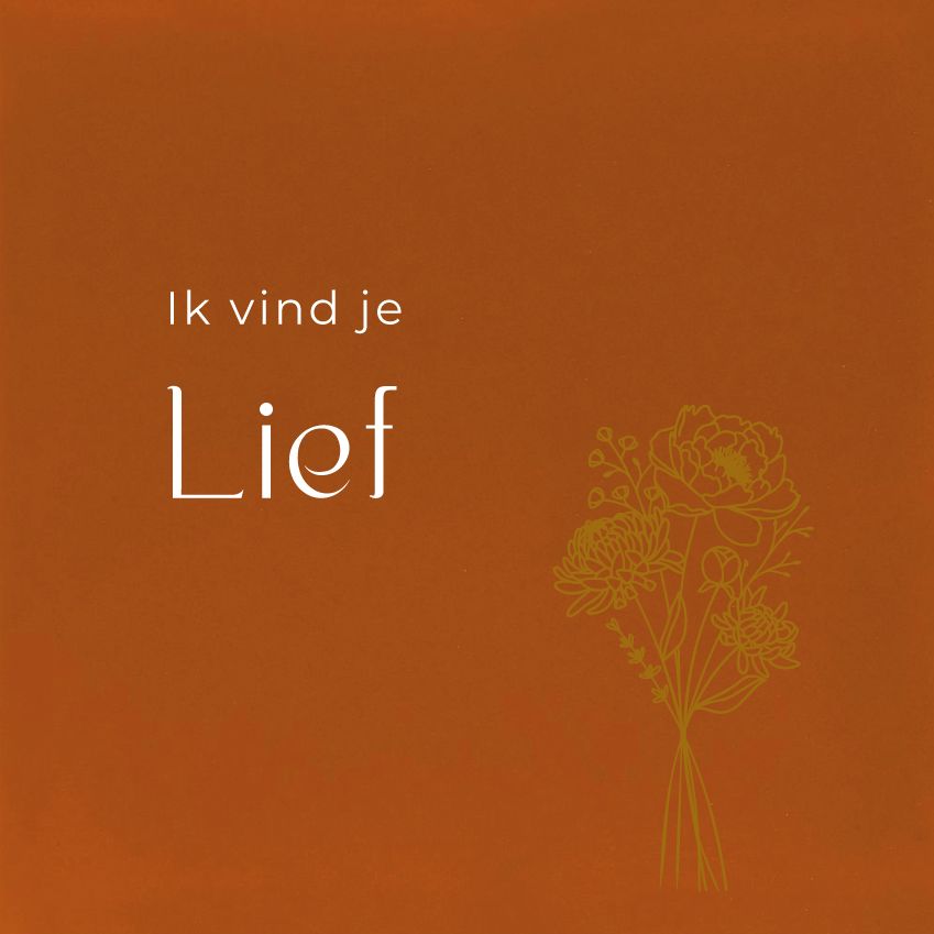 Ik vind je lief Bloemen