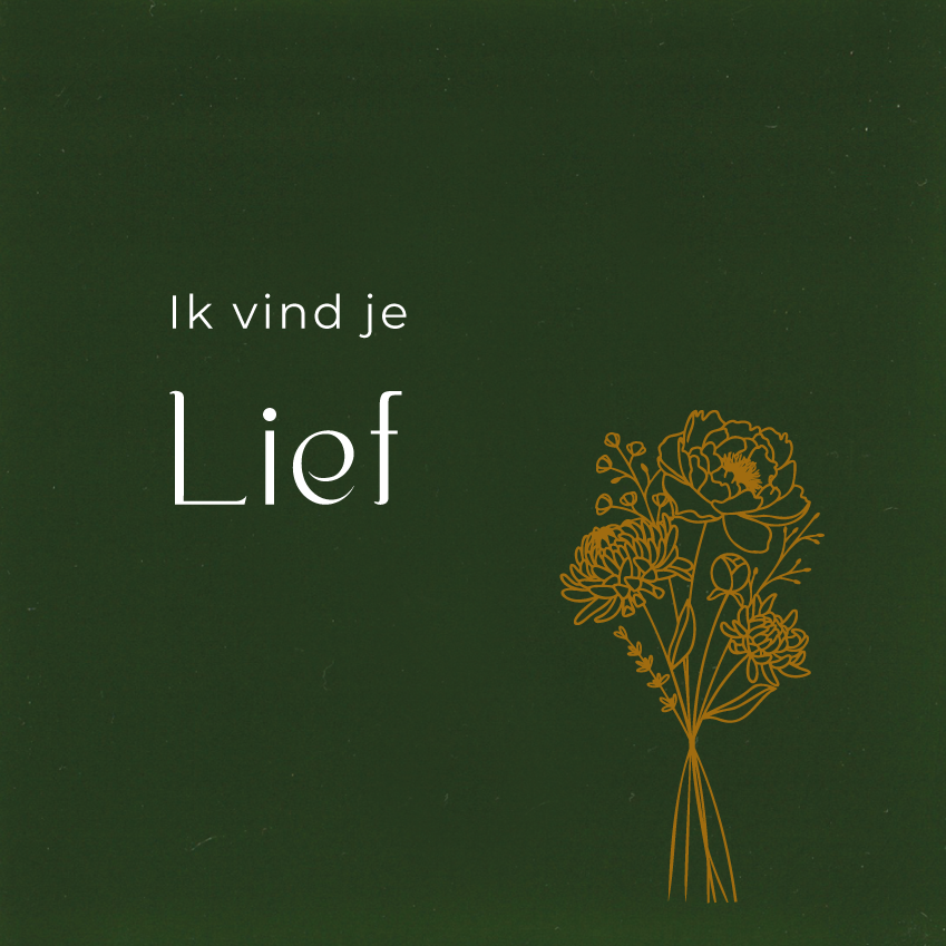 Ik vind je lief Bloemen