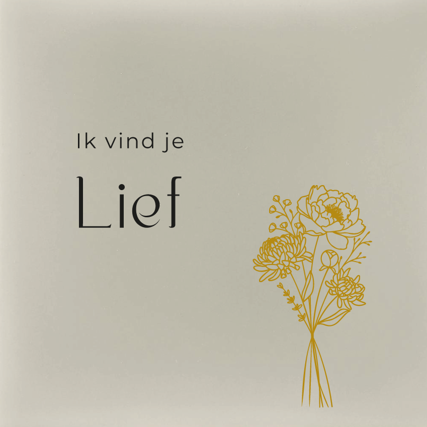 Ik vind je lief Bloemen