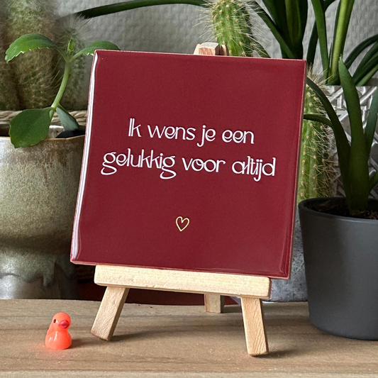 Ik wens je een gelukkig voor altijd (met hartje)